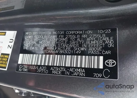 2024 Toyota Crown Limited из США, поврежденный, VIN JTDAAAAF8R3021149